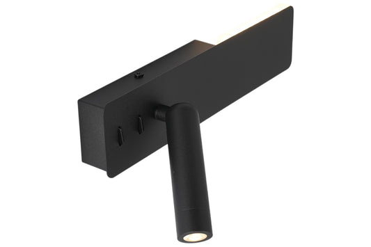 LED Wall Lamp B03 Black 3+5W 3000K (TEKLED)