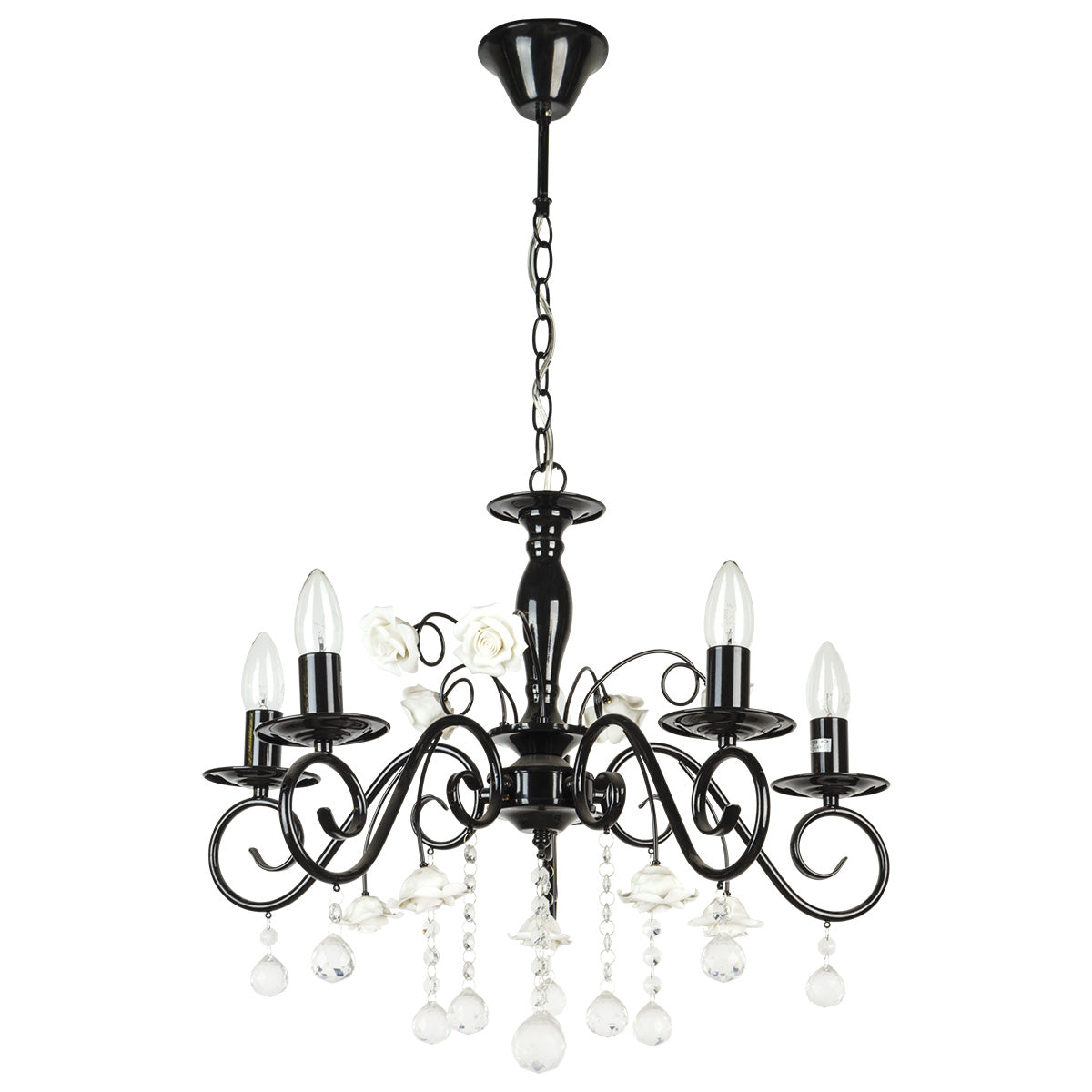 Chandelier MD96409 BLACK CHROME E14 60W(AS-AV)