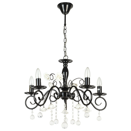Chandelier MD96409 BLACK CHROME E14 60W(AS-AV)