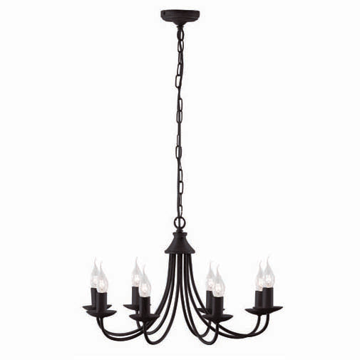 Chandelier DI 6301-8 BLACK E14 60W (ASYA-AVIZE)