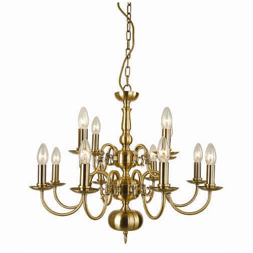Chandelier 9329 8+4P-AB 12XE14 MAX 40W (ASYA-AVIZE)