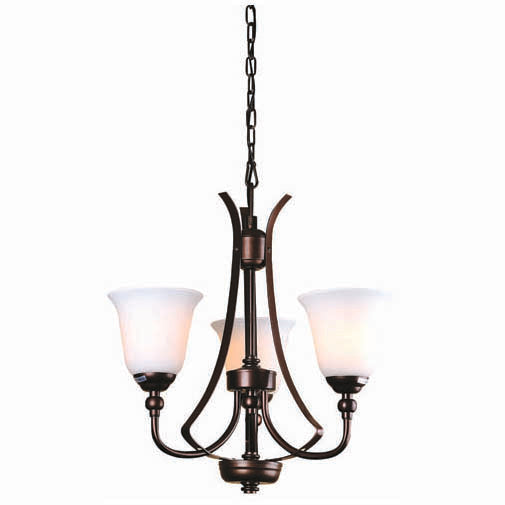 ChandelierH2215/3 E27 60W COFFEE BRUSH/GD (AS-AV)