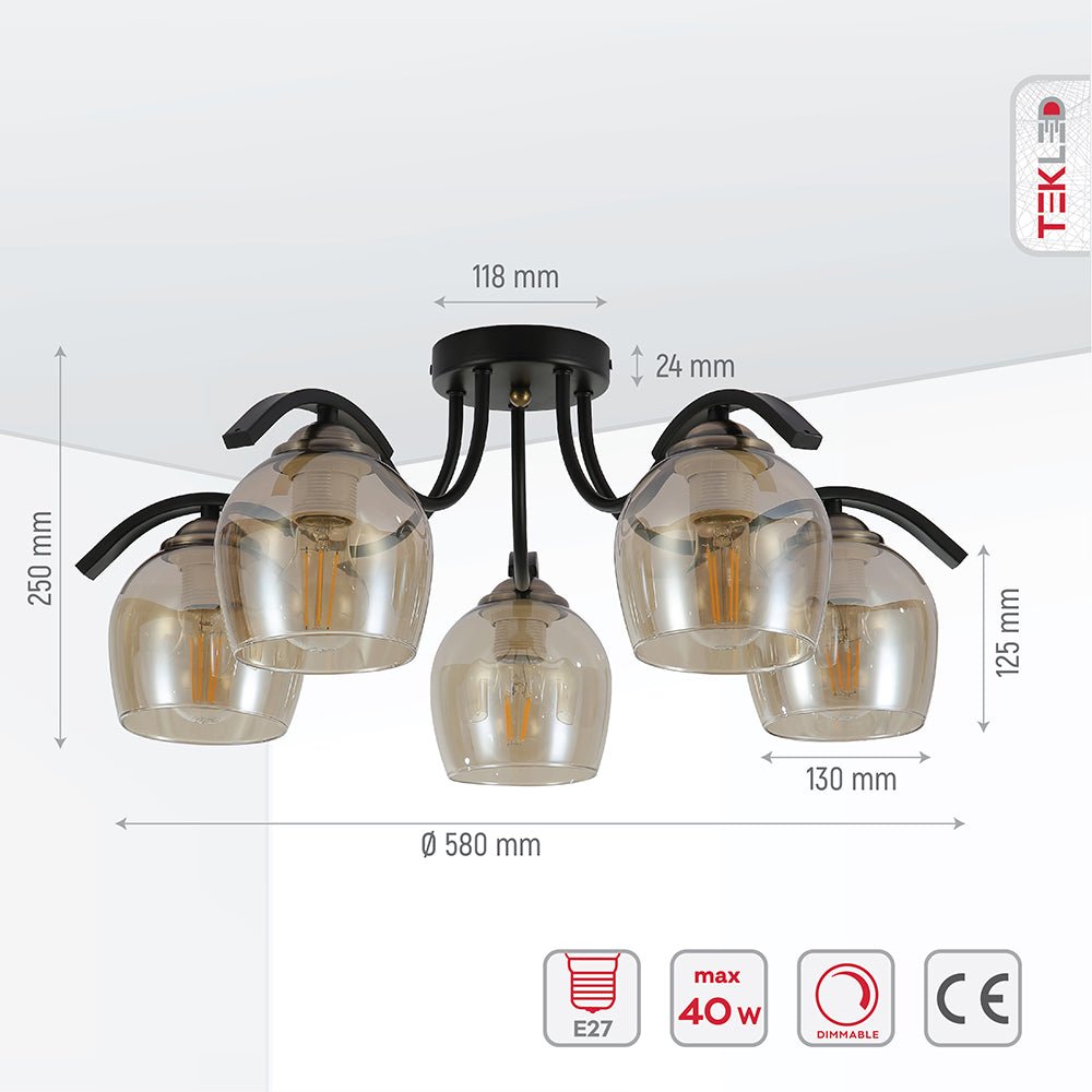 Chandelier 2448 E27 (TEKAVIZE)