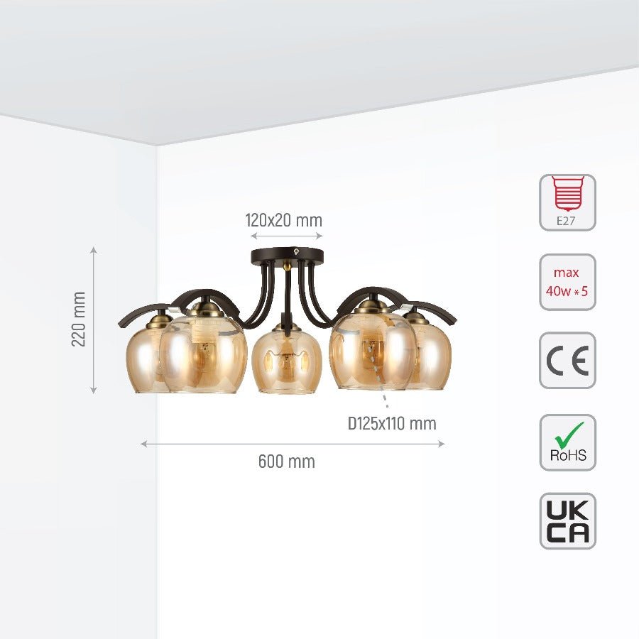 Chandelier 2448 E27 (TEKAVIZE)