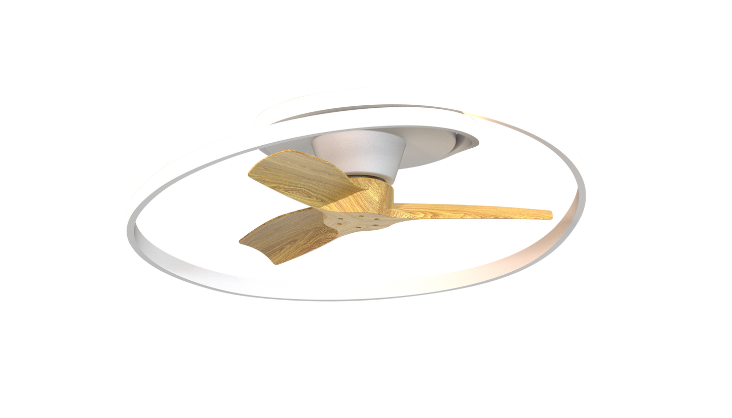 LED Fan Lamp White 50W D780 3CCT (TEKLED)