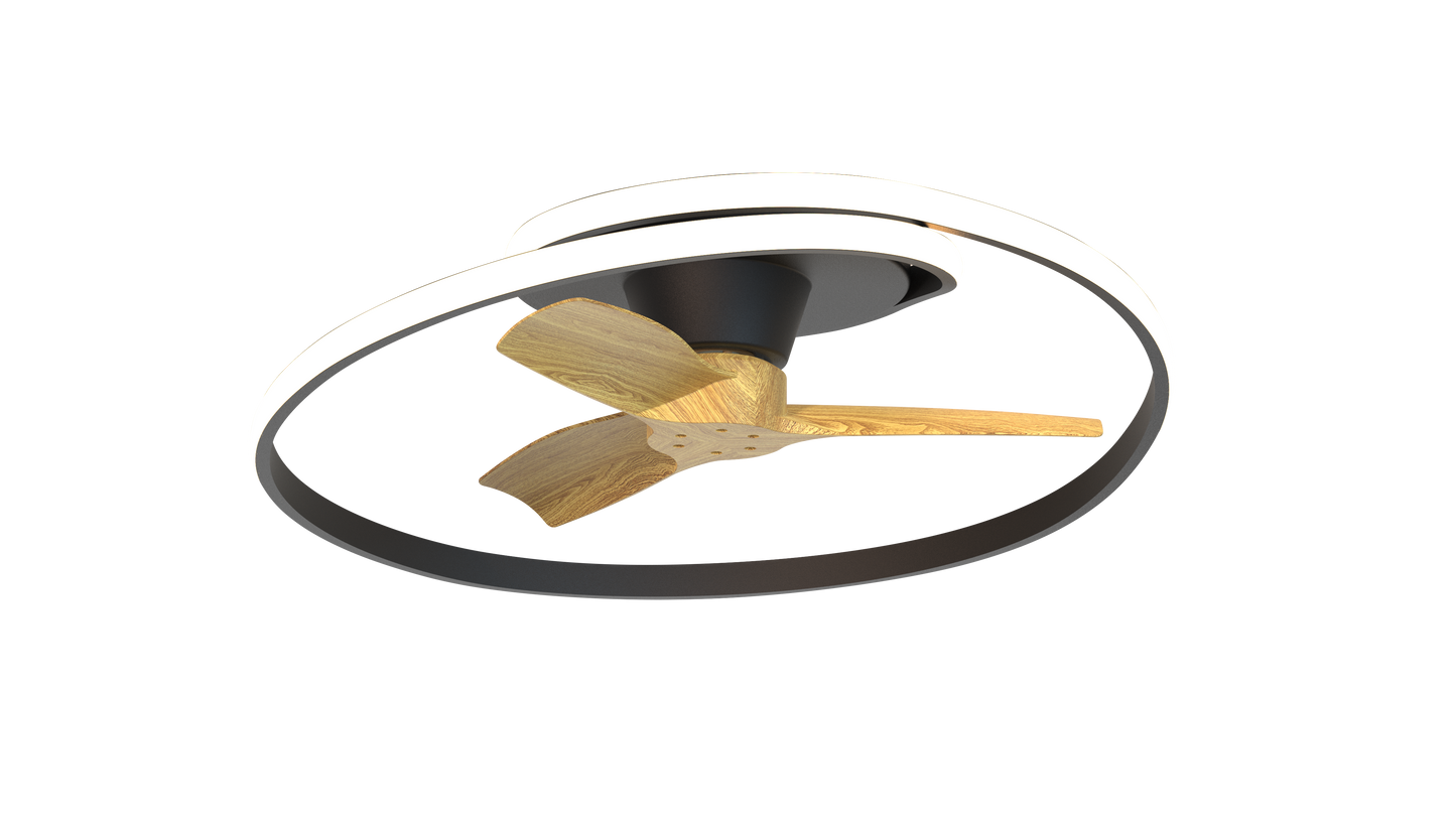 LED FAN LAMP BLACK 50W D780 3CCT (TEKLED)