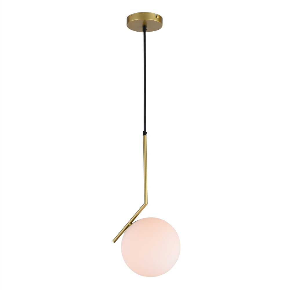 Opal White Glass Globe Pendant Ceiling Light
