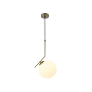 Opal White Glass Globe Pendant Ceiling Light