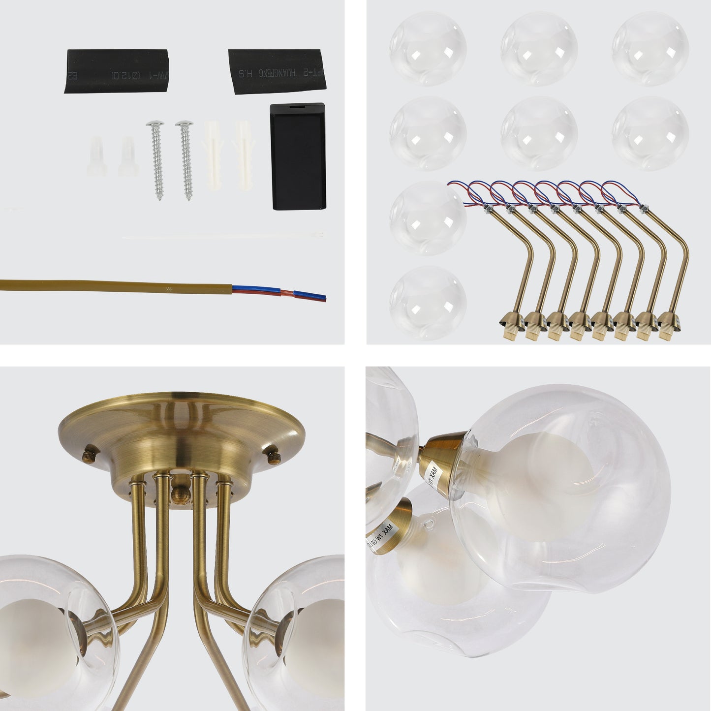 Chandelier HFX0263-8 8xG9 AB (TEKAVIZE)