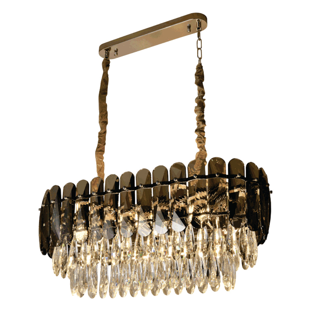 Chandelier SY6006-L900 10xE14 cmOKY+GOLD (TEKAVIZE)