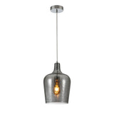 Vase Silhouette Textured Schoolhouse Pendant Ceiling Light