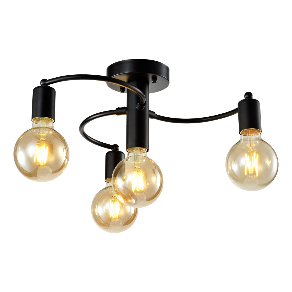 Chandelier 9918-4 BLACK 4xE27 (TEKAVIZE)