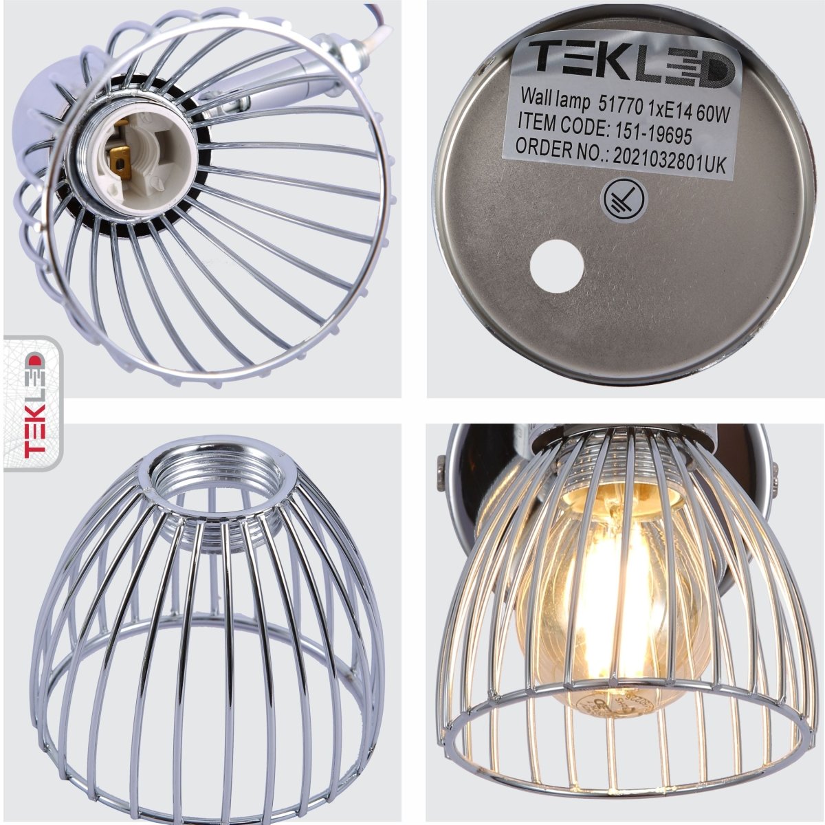Chandelier 51770 60W 4xE14 (TEKAVIZE)