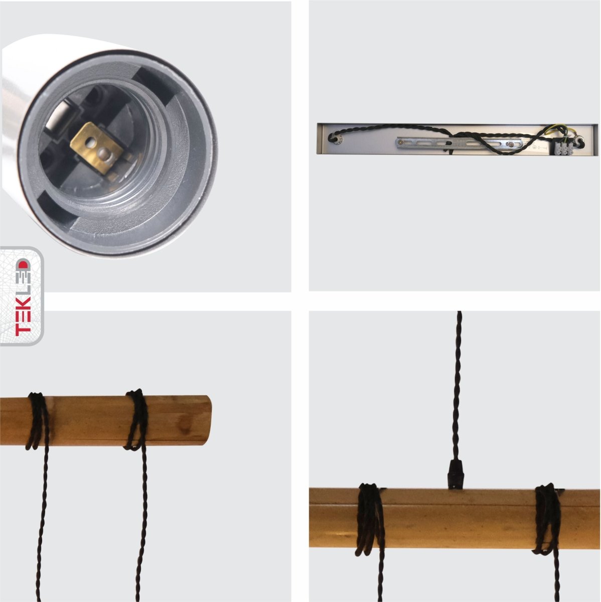 Chandelier 103711 40W 11xE27 BLACK L1500 (TEKAVIZE)