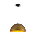 Dome Copper or Brass Finish Metal Pendant Ceiling Light E27 Fitting