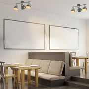Grey Dome Shade Grey metal Body Ceiling and Wall Light E14
