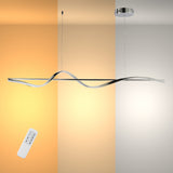 Modern Sleek Infinity Wave LED Pendant Light