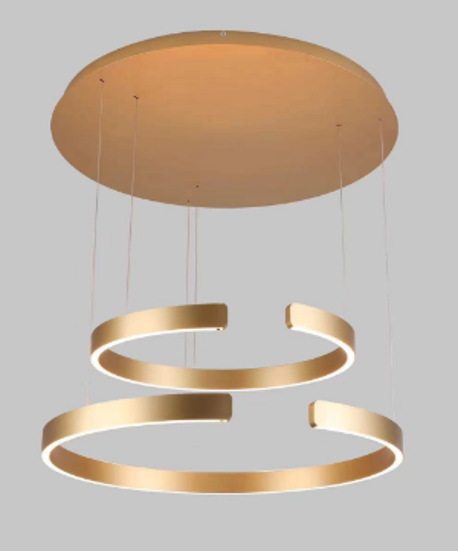 BRUSHED GOLD D600+D800 CHANDELIER FAVORITE-2 130W 3COLOUR(TEKLED)