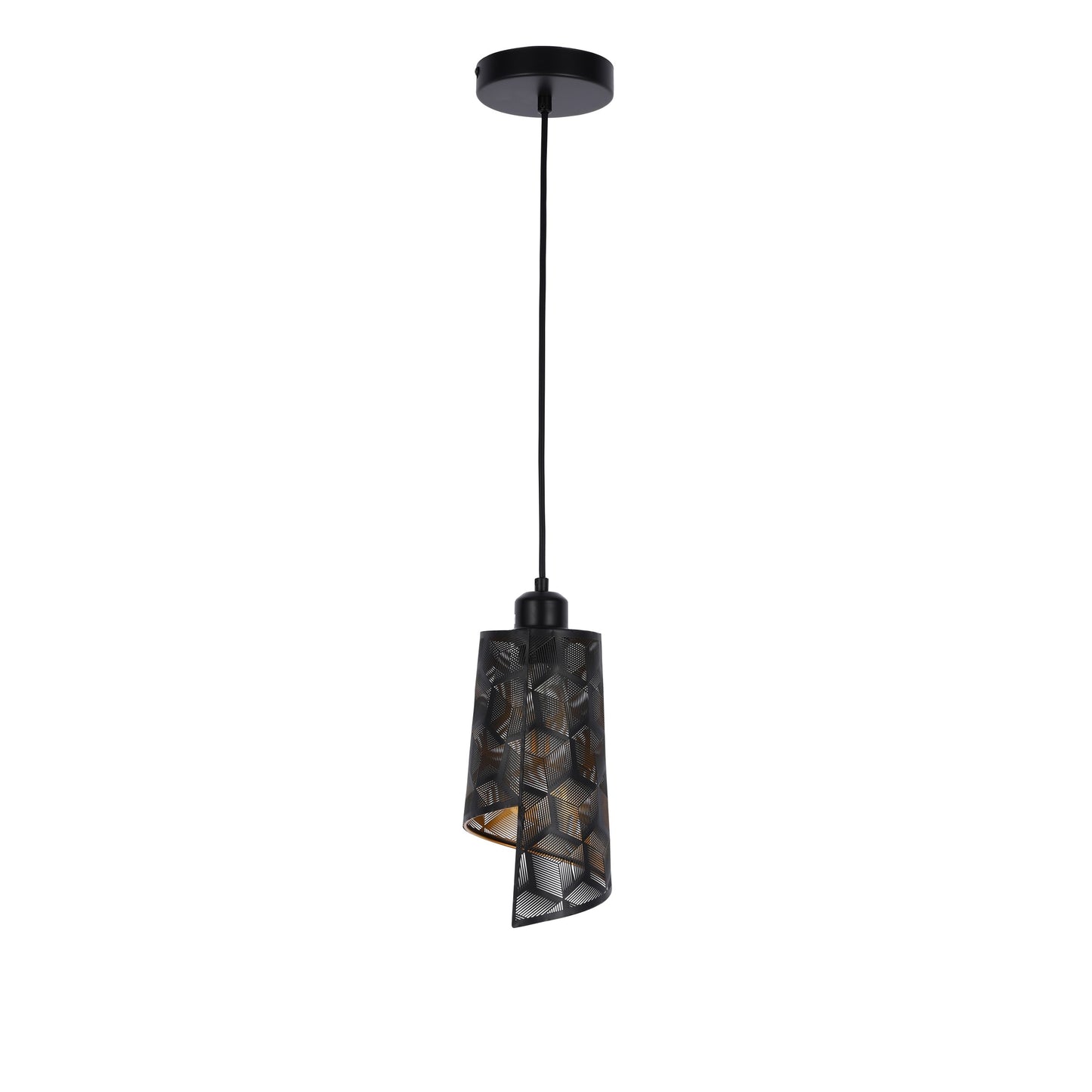 Chandelier DSK33-1 1xE27 Black+Golden (TEKLED)