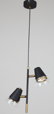 PENDANT LAMP 68749 BLACK+BRASS GU10 (TEKLED)