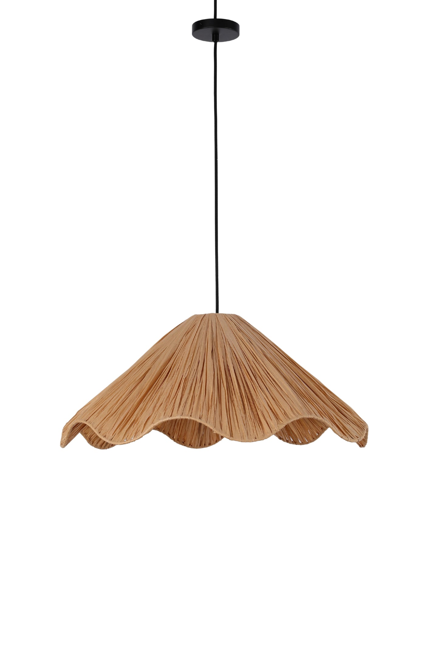 CHANDELIER HX2722 1XE27 RAFFIA PAPER LAMPSHADE (TEKLED)