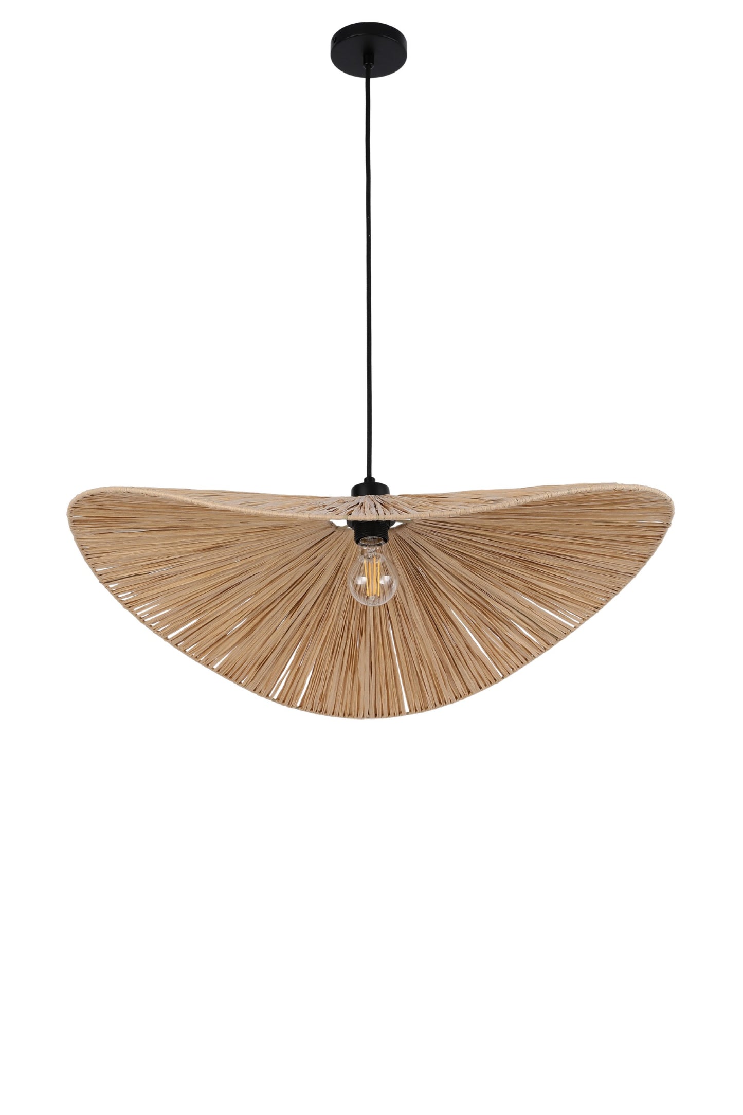 CHANDELIER HX2360 1XE27 RAFFIA PAPER LAMPSHADE (TEKLED)