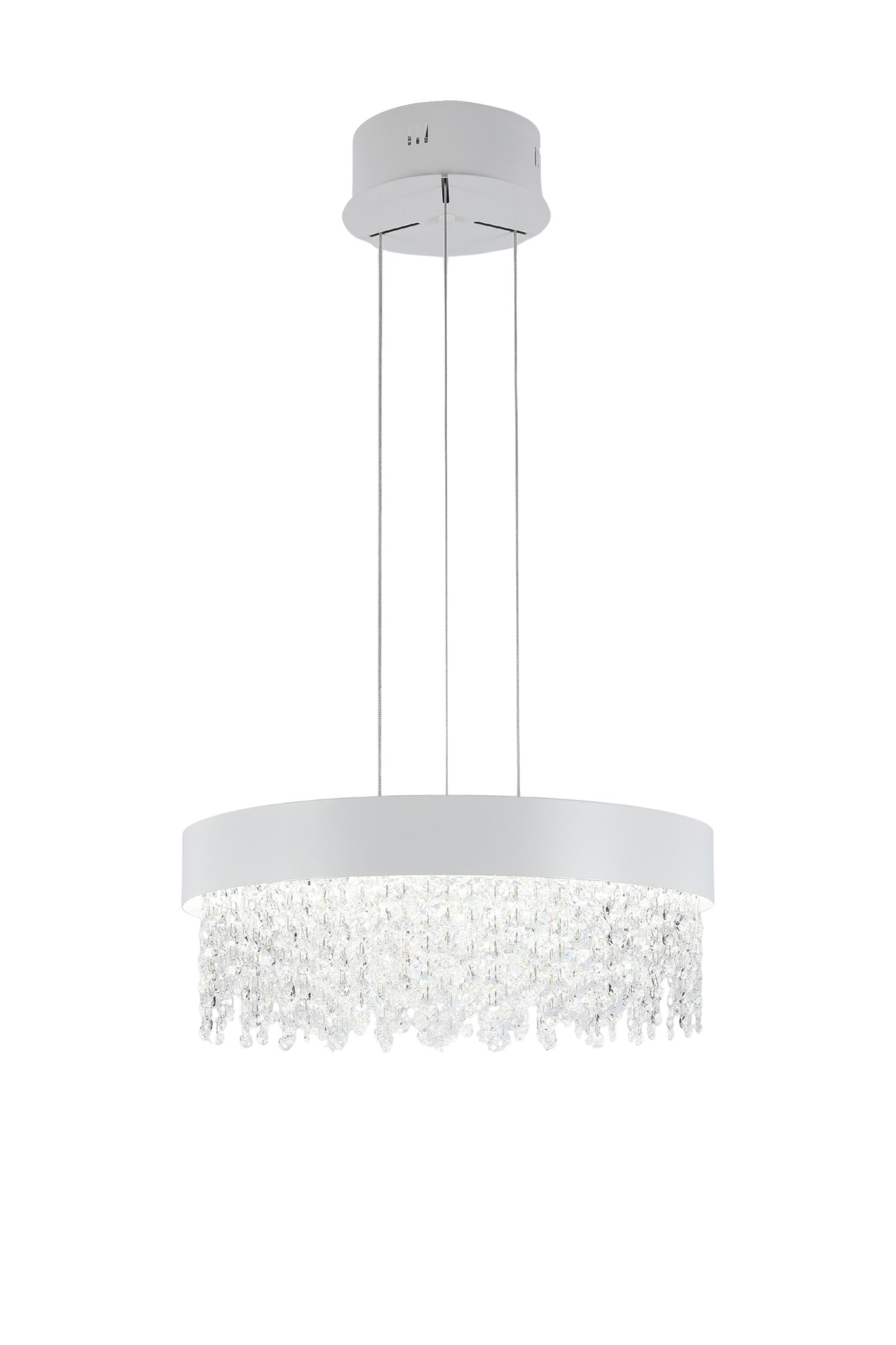 CRYSTAL CHANDELIER LIGHT Q3606 3CCT WHITE D500MM (TEKLED)