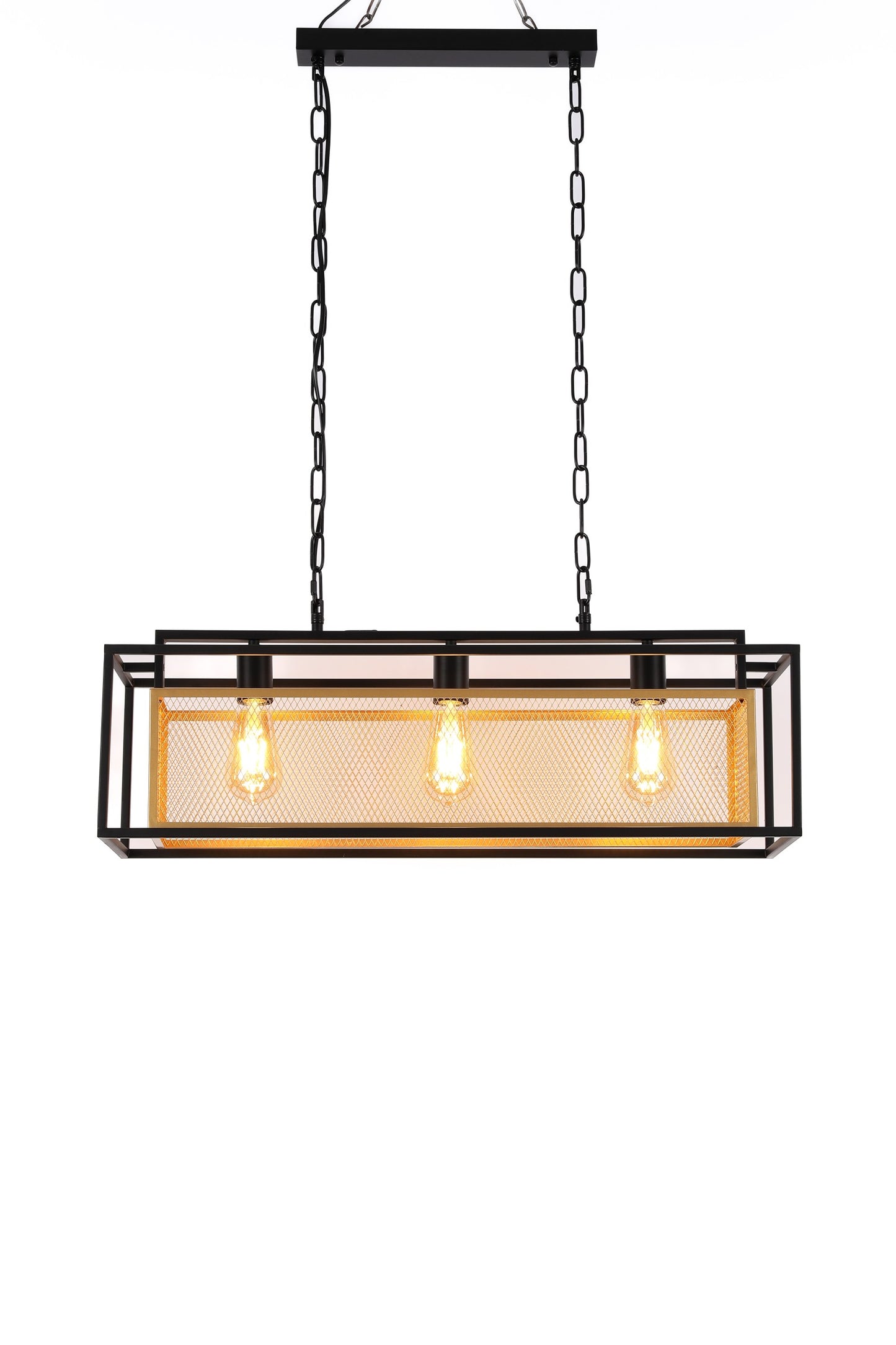 PENDANT LIGHT SY3948 E27 BK+GD  (TEKLED)