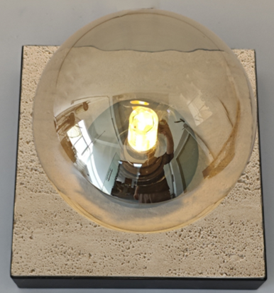 CEILING LAMP AB1331 G9 BLACK COLOR AND FLEXIBLE TRAVERTINE (TEKLED)