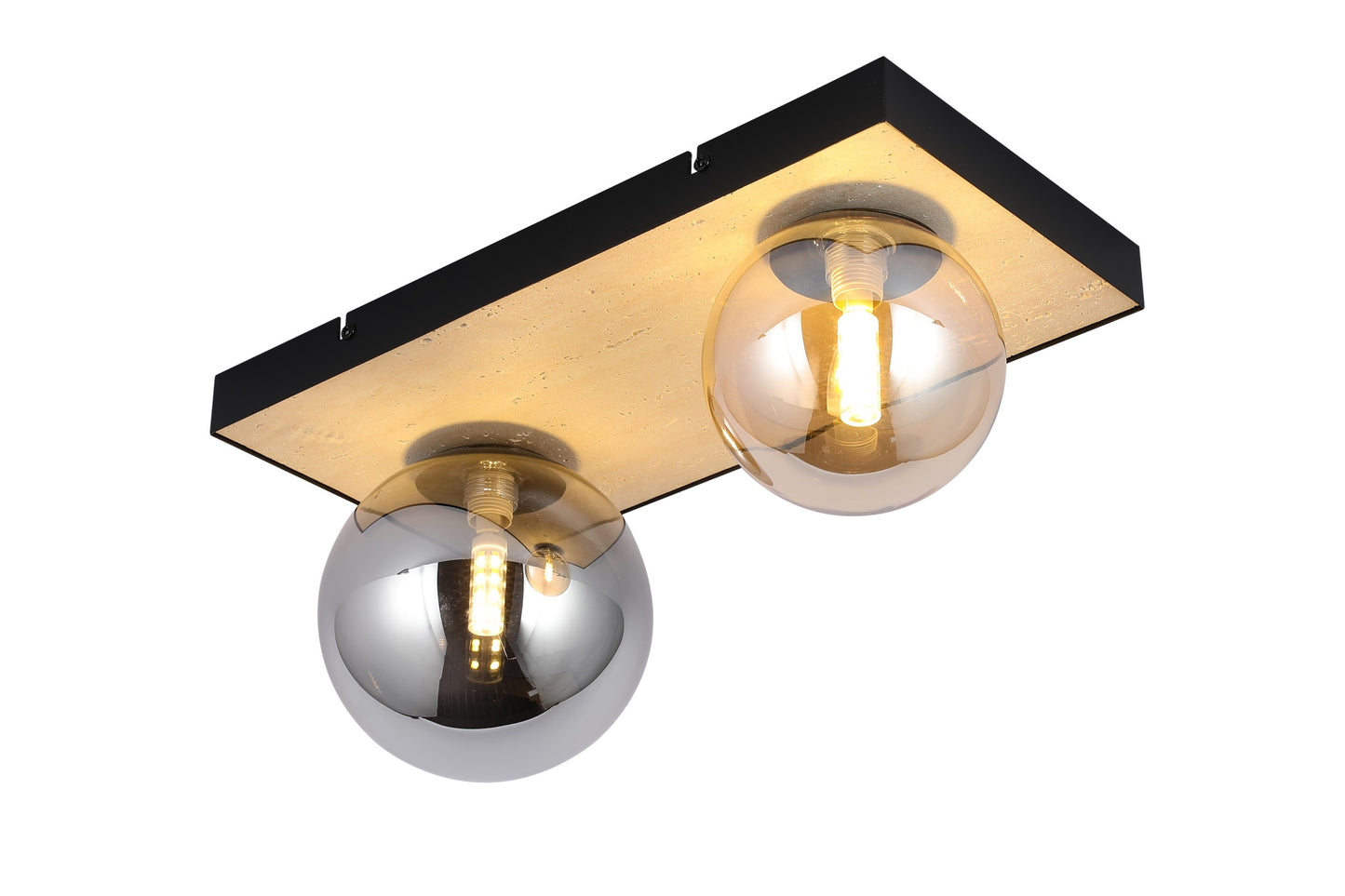 CEILING LAMP AB1331 G9 BLACK COLOR AND FLEXIBLE TRAVERTINE (TEKLED)
