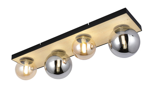CEILING LAMP AB1331 G9 BLACK COLOR AND FLEXIBLE TRAVERTINE (TEKLED)