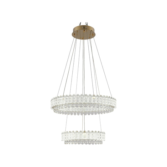 Crystal Chandelier Light C818 3CCT Gold L900xW350mm (TEKLED)