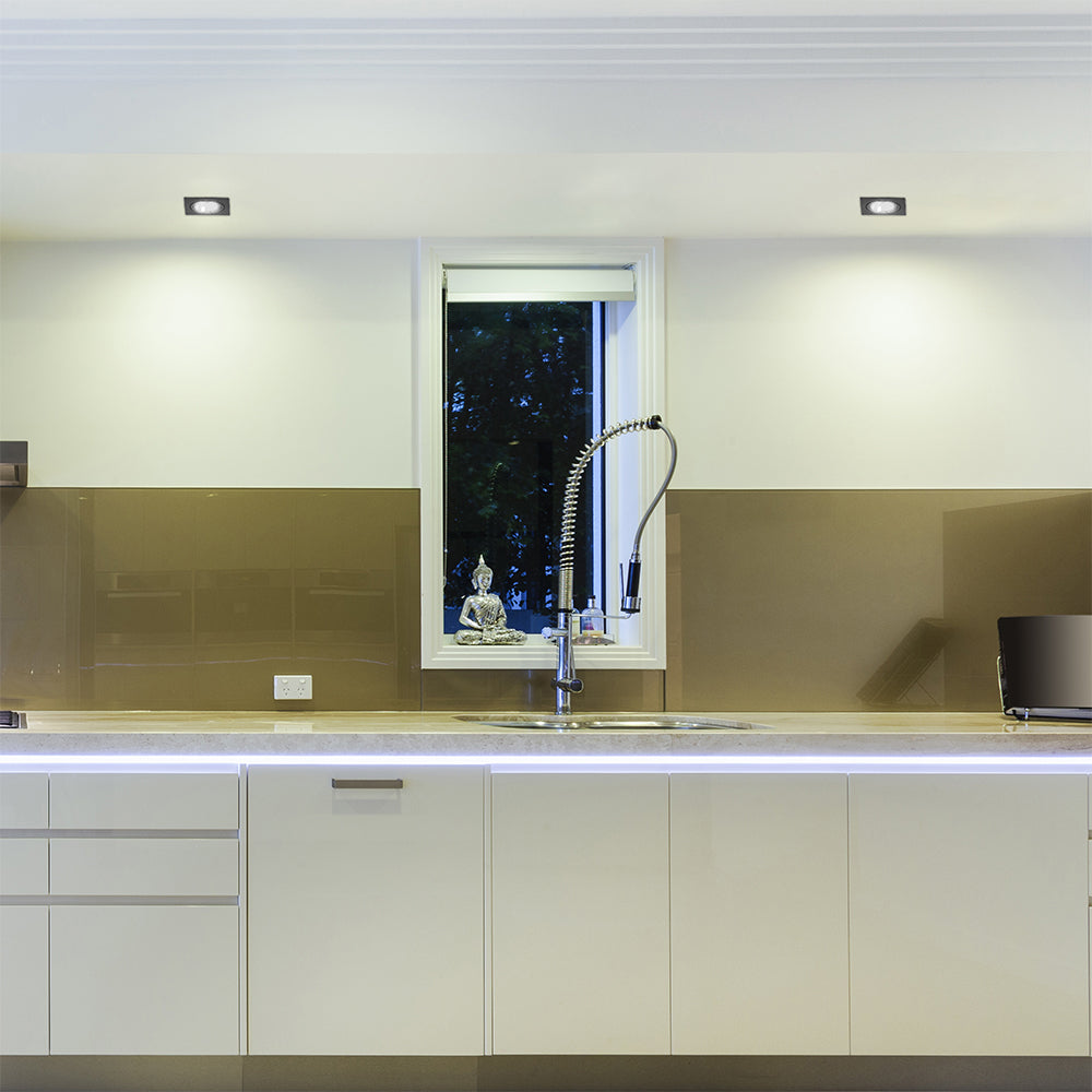 Rectangle Polycarbonate Tilt Recessed Downlight GU10