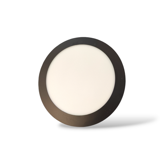 LED BLACK SLIM ROUND PANEL 18W (TEKLED)