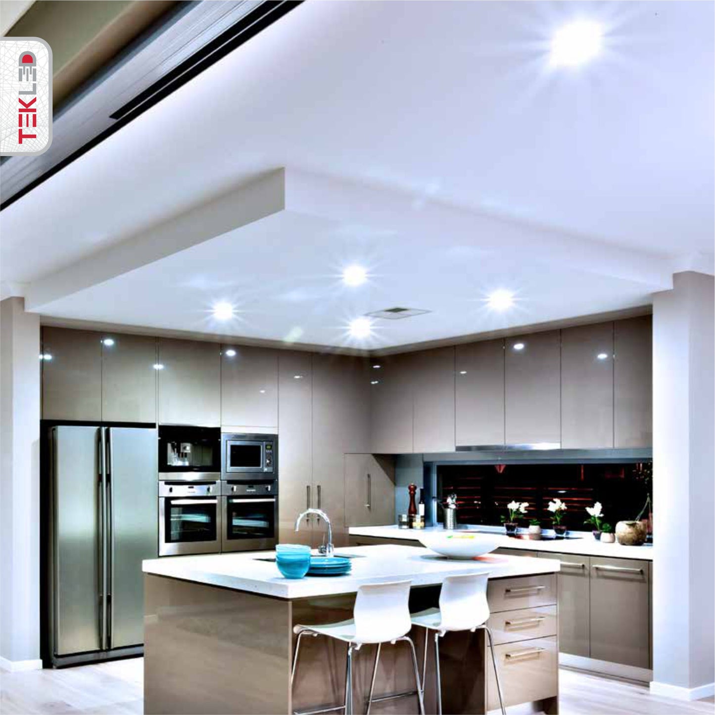 DL LED SLIM ROUND PANEL 6W 5700K (TEKLED)