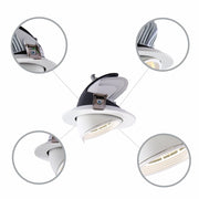 LED SWIVEL & SCOOP DOWNLIGHT 30W COOL WHITE