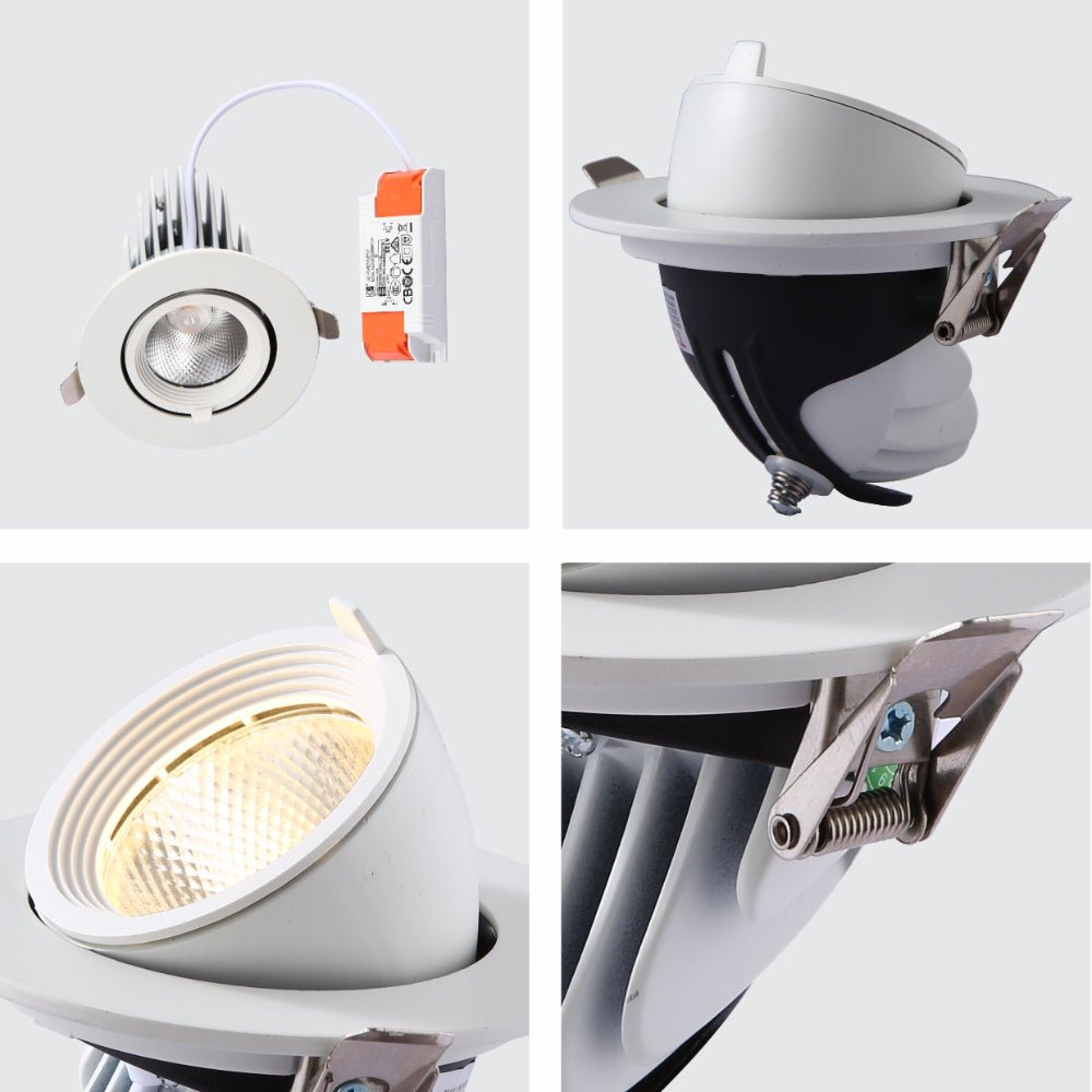 LED SWIVEL & SCOOP DOWNLIGHT 30W COOL WHITE