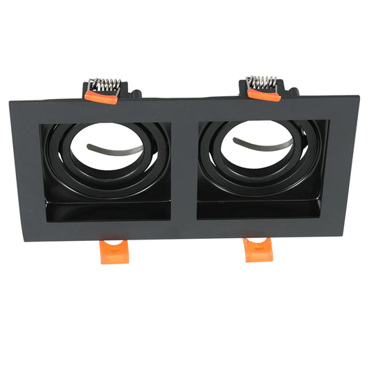 Grille Rectangle Recessed Tilt Downlight GU10
