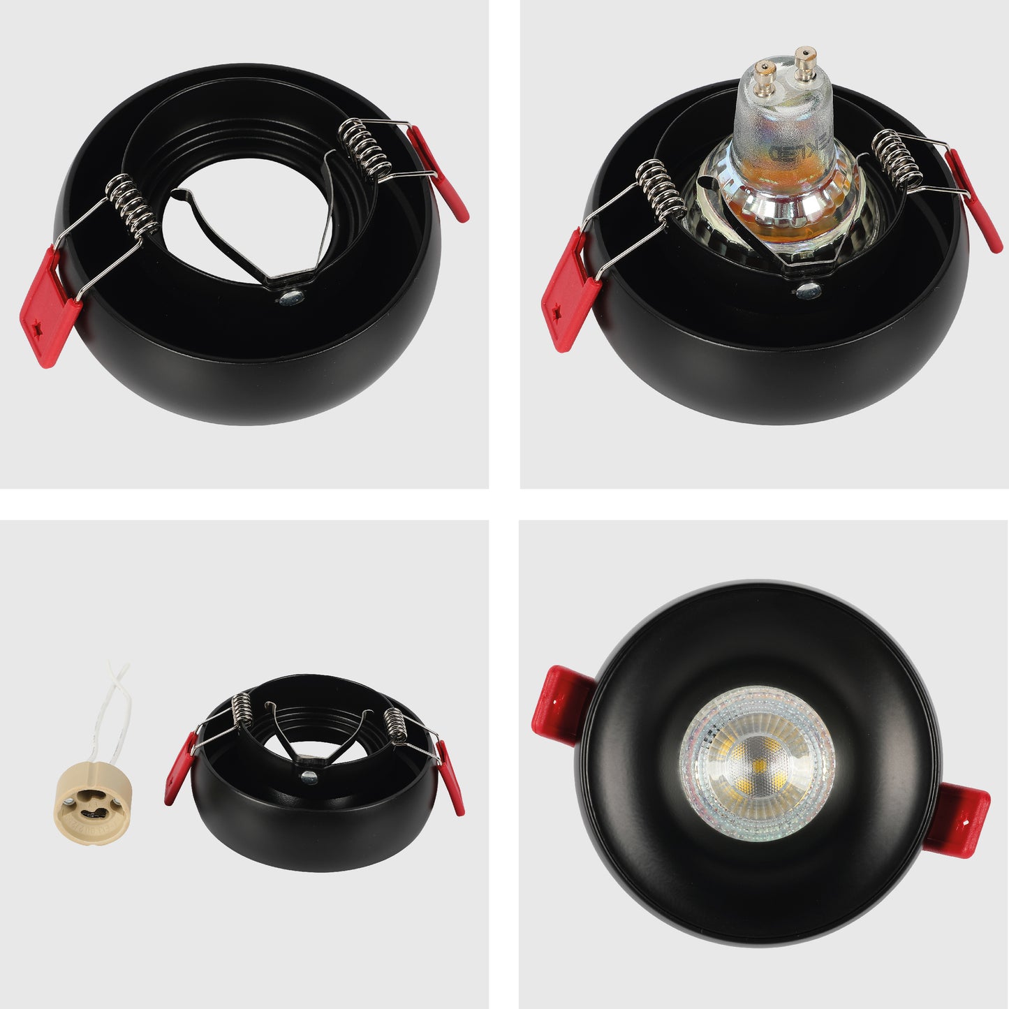 GU10 BLACK DOWNLIGHT Φ93*H33MM (TEKLED)