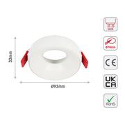GU10 WHITE DOWNLIGHT 93*H33MM (TEKLED)