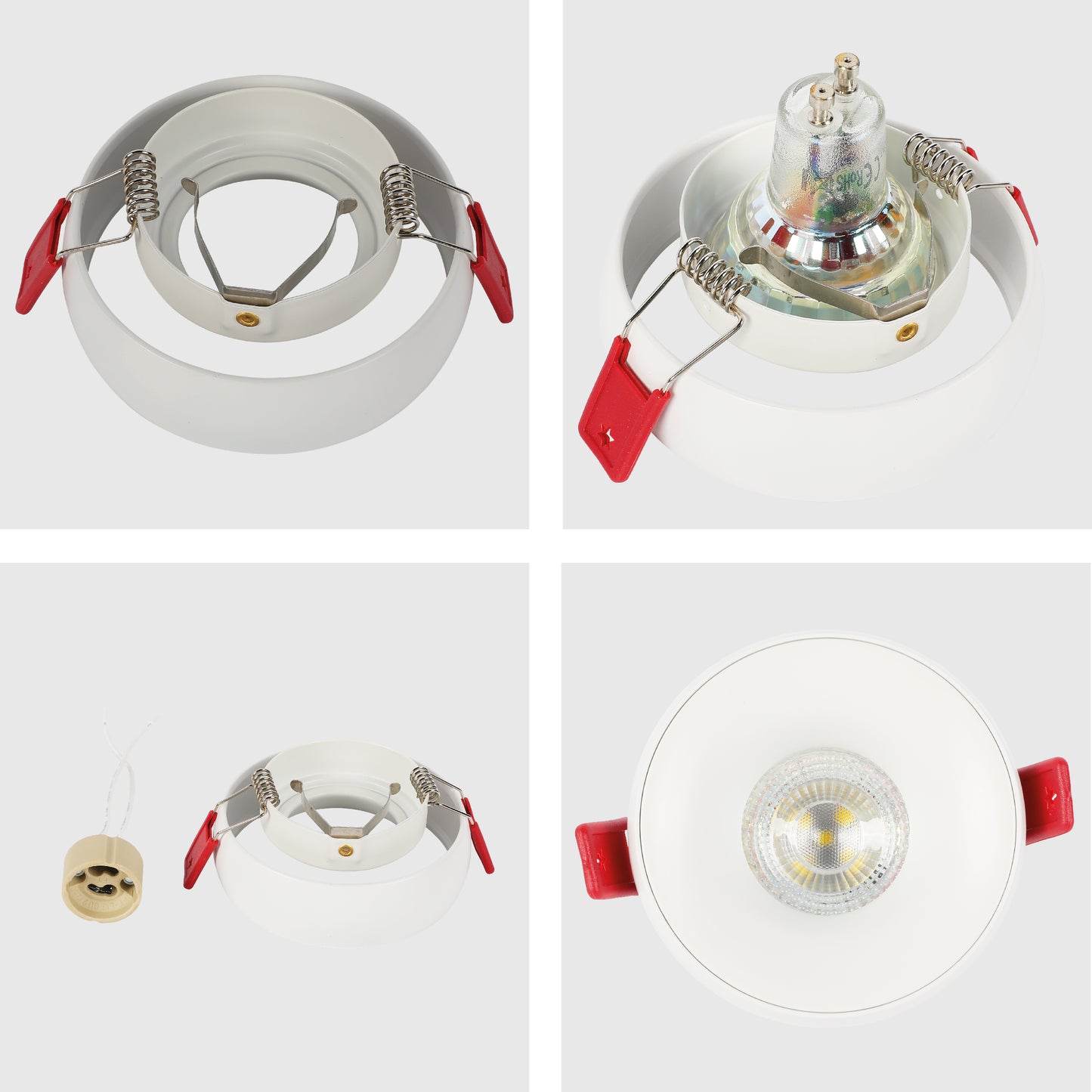 GU10 WHITE DOWNLIGHT 93*H33MM (TEKLED)