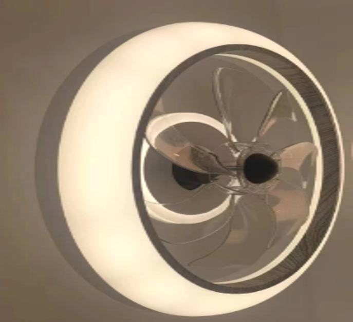 LED FAN LAMP LYF6864 WHITE+WOODEN 36W 3CCT D500 (TEKLED)