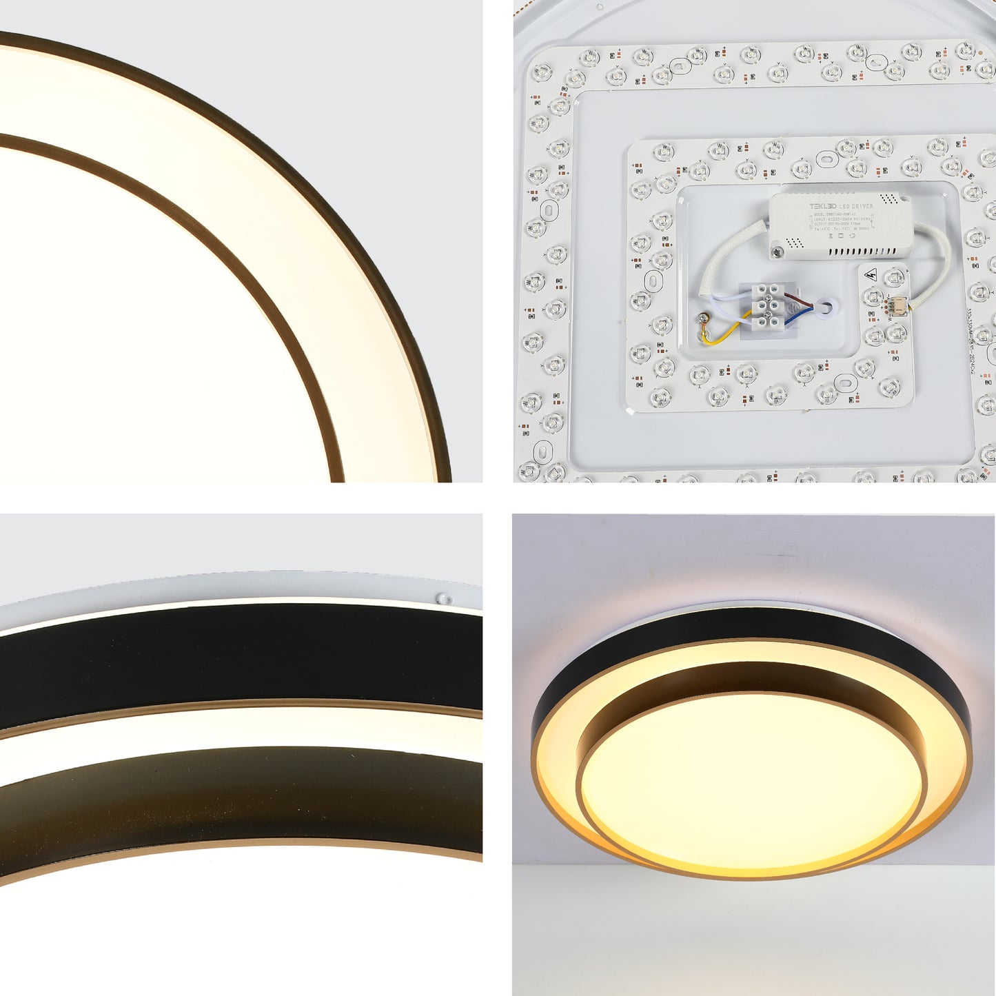 LED CL400 24W BLACK D400 6000K/4000K/30000K