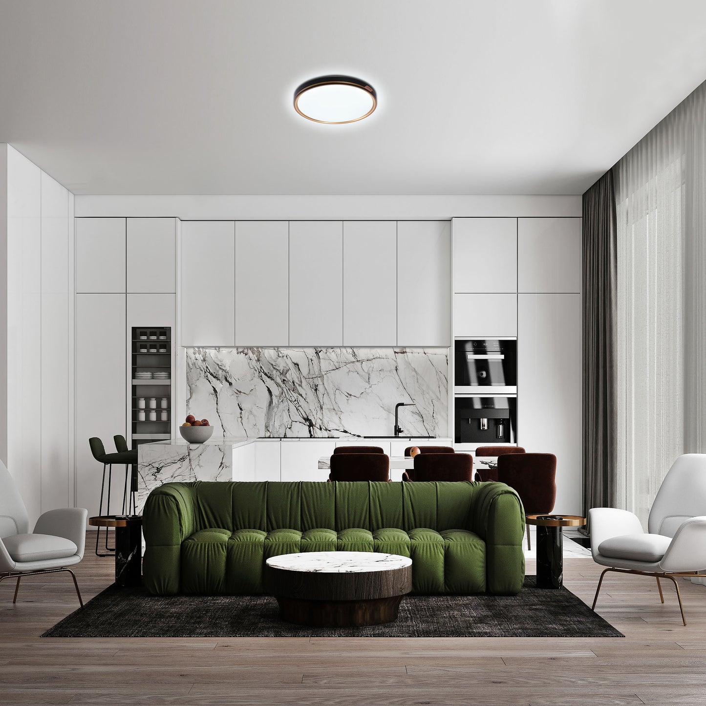 LED EGLO 24W COPPER D400 6000K/4000K/3000K