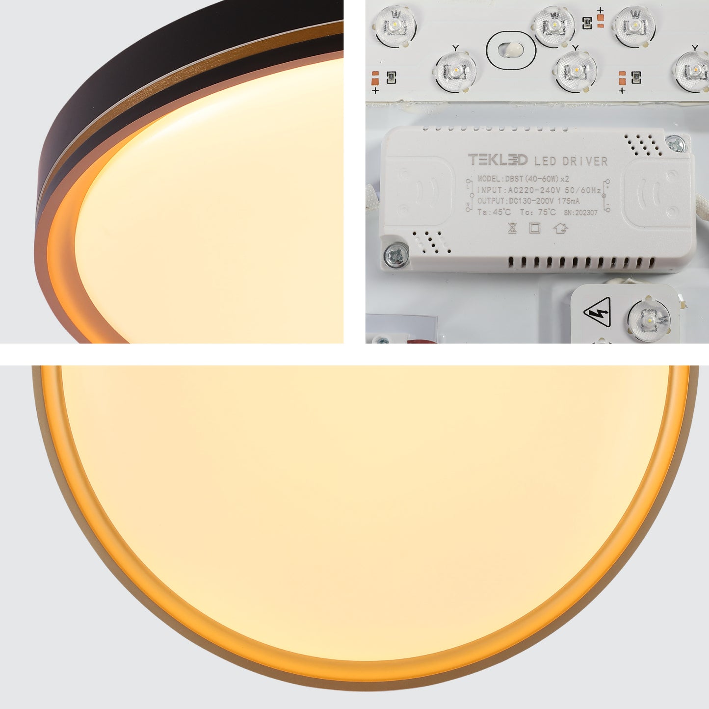 LED EGLO 24W COPPER D400 6000K/4000K/3000K