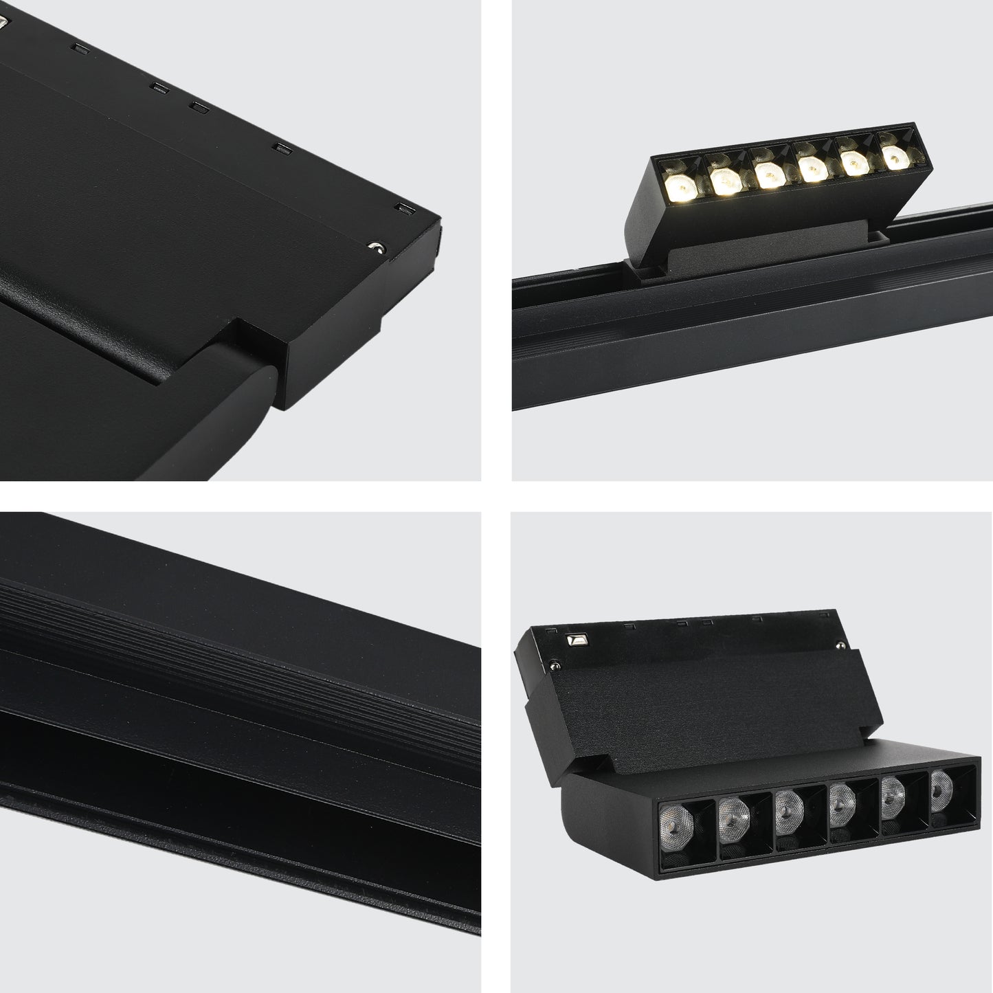 LED MAGNETIC MAG-03 12W 48V BLACK TRACKLIGHT(TEKLED)