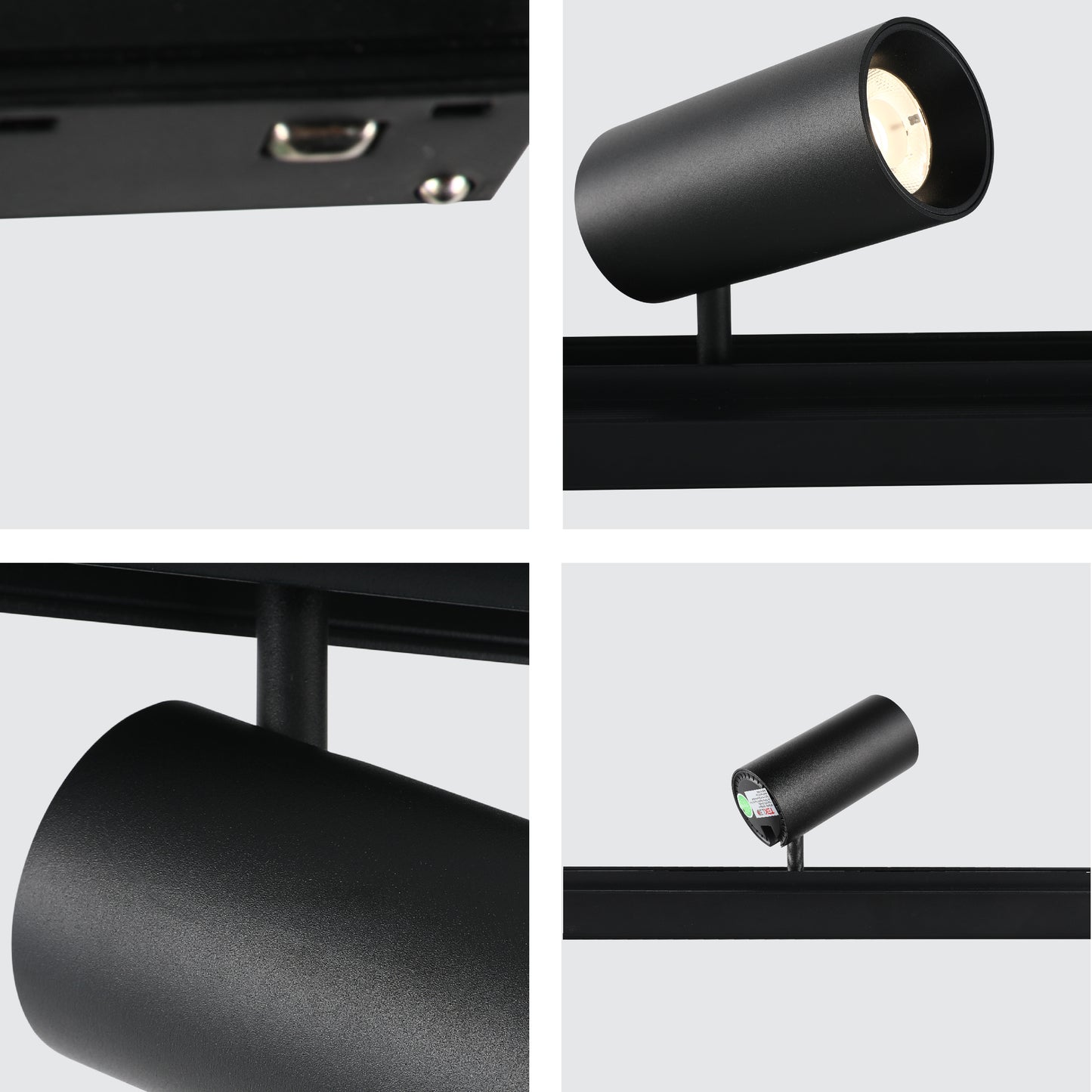 LED MAGNETIC ROLL-01 10W 48V 3000K BLACK TRACK(TEKLED)