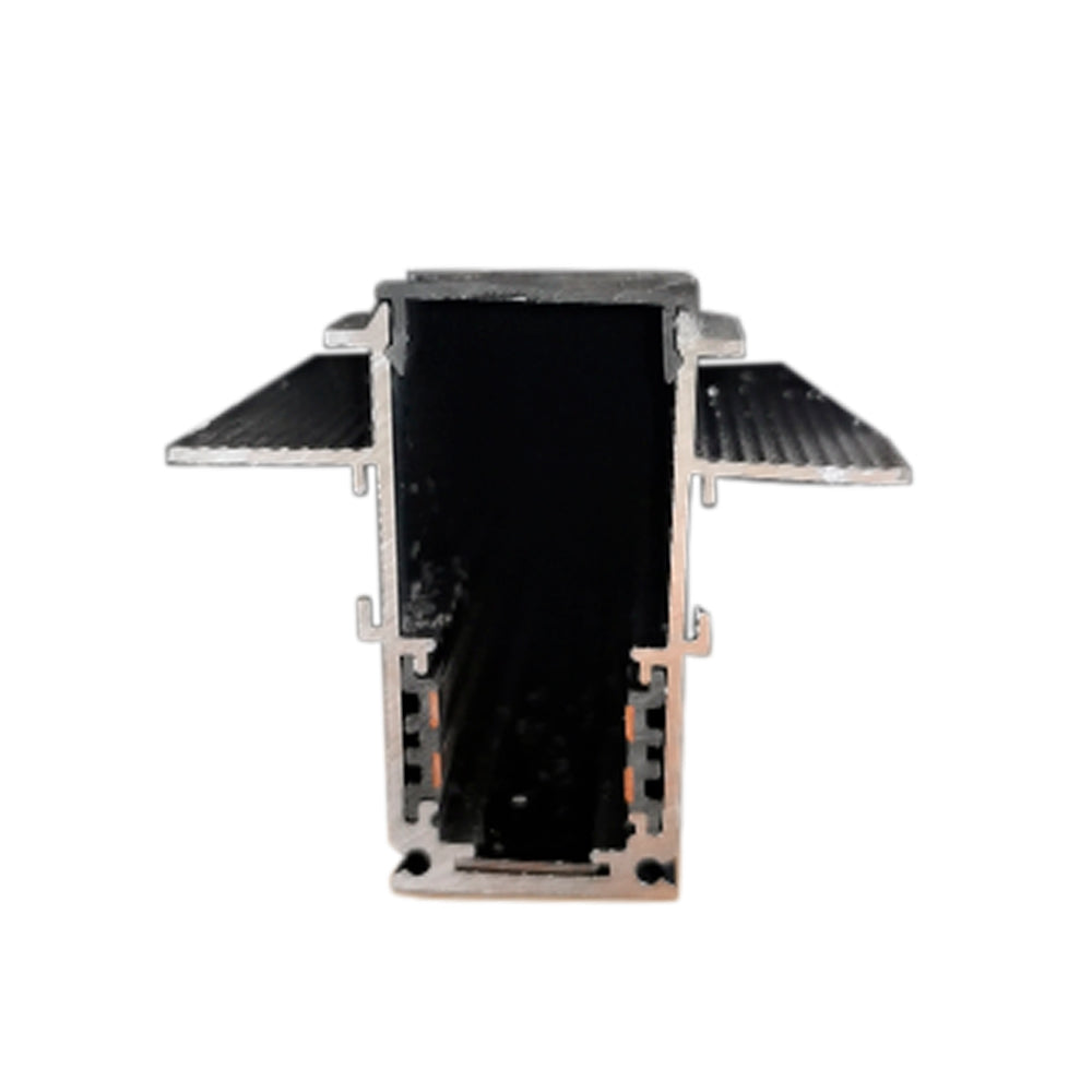 ALUMINUM PROFILE FOR MAGNETIC RECESSED BLACK TRACK