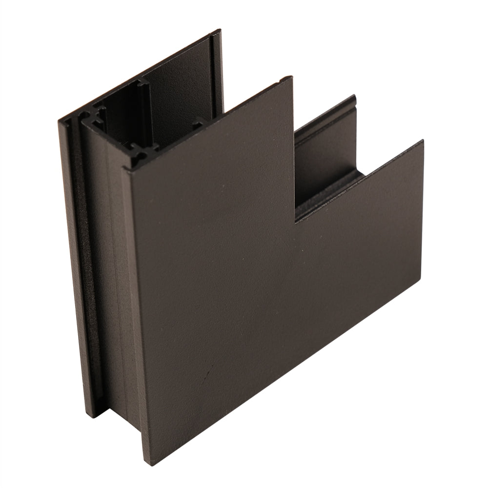 Aluminum Prof for Magnetic SURFACE Black Dikey L Connec
