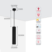 LED Pendant LS-060 20W 4000K (TEKLED)